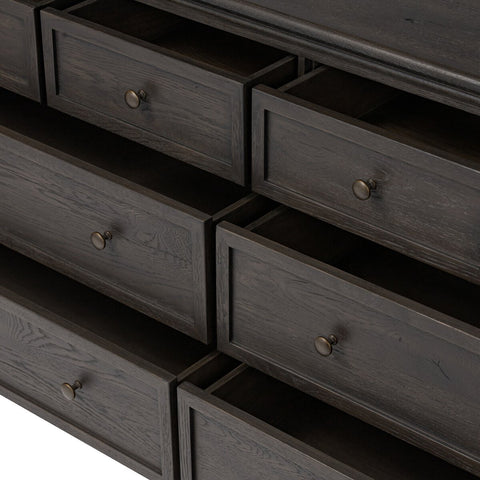 Geoffrey Wide Dresser - Smoked Black