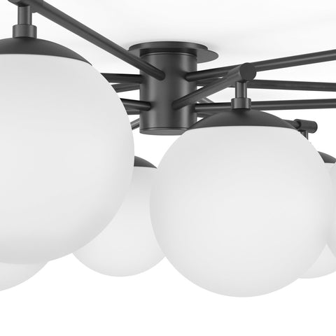 Orion Round Chandelier - Black Gunmetal