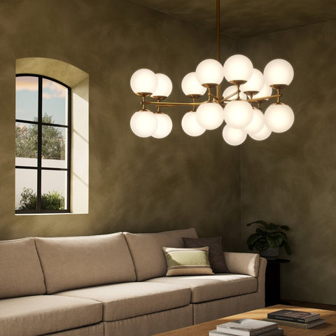 Zodiac Chandelier - Burnished Brass