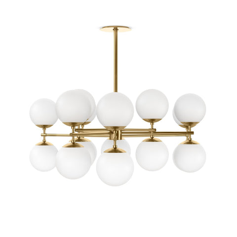 Zodiac Chandelier - Burnished Brass