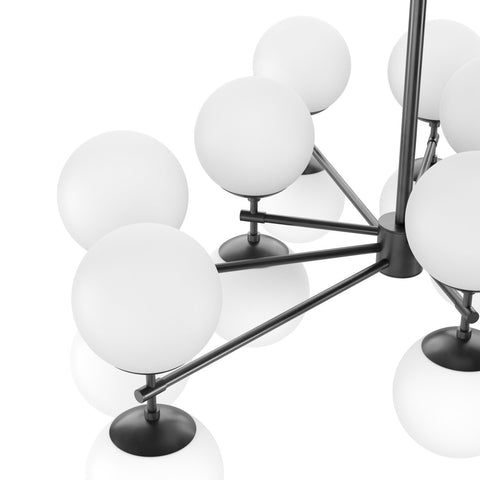 Zodiac Chandelier - Black Gunmetal