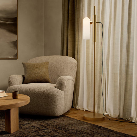 Odyssey 1 Floor Lamp - Burnished Brass