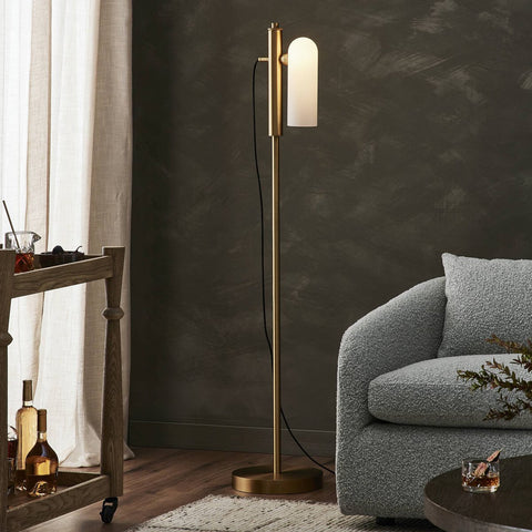 Odyssey 1 Floor Lamp - Burnished Brass