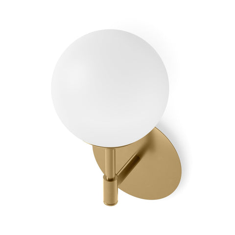 Sunset Sconce Opal Matte Glass - Burnished Brass