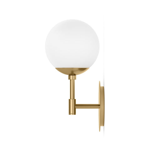 Sunset Sconce Opal Matte Glass - Burnished Brass