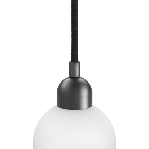 Odyssey Large Single Pendant - Black Gunmetal