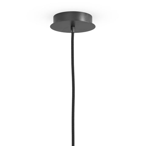 Odyssey Large Single Pendant - Black Gunmetal