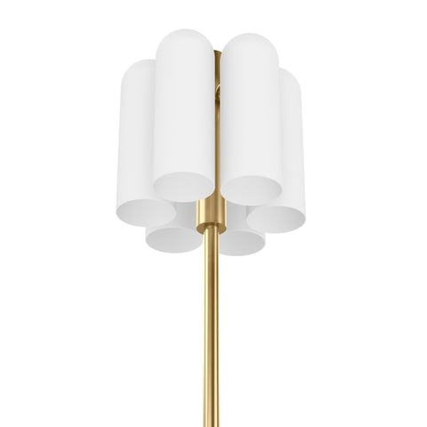 Odyssey 6 Floor Lamp - Burnished Brass