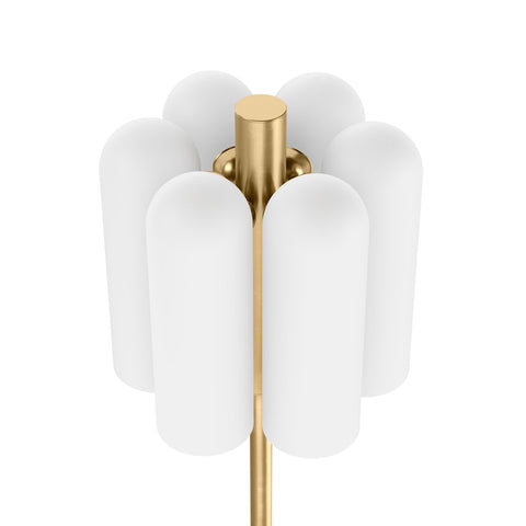 Odyssey 6 Floor Lamp - Burnished Brass