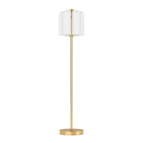 Odyssey 6 Floor Lamp - Burnished Brass