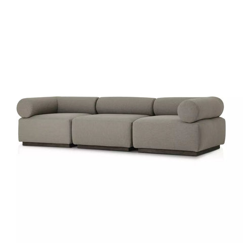 Lenox Outdoor 3Pc Sectional - Alessi Fawn