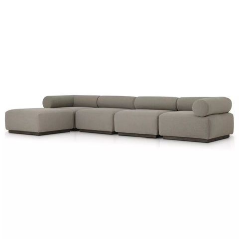 Lenox Outdoor 4Pc Sectional - Alessi Fawn