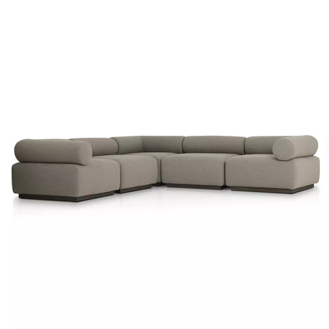 Lenox Outdoor 5Pc Sectional - Alessi Fawn