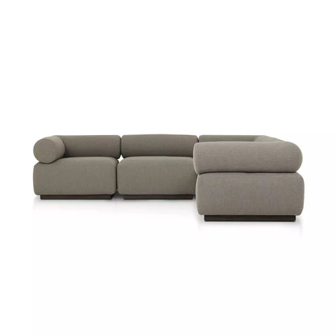 Lenox Outdoor 5Pc Sectional - Alessi Fawn