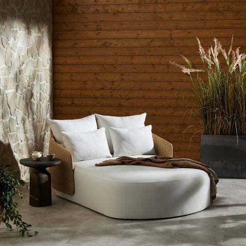 Maven Outdoor Double Chaise - Faux Hyacinth