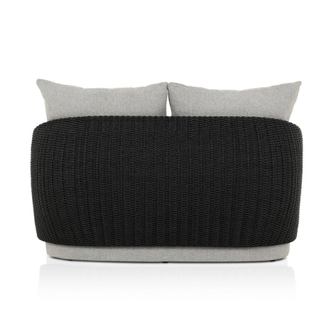 Maven Outdoor Double Chaise - Faux Black Hyacinth