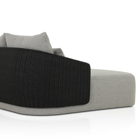 Maven Outdoor Double Chaise - Faux Black Hyacinth