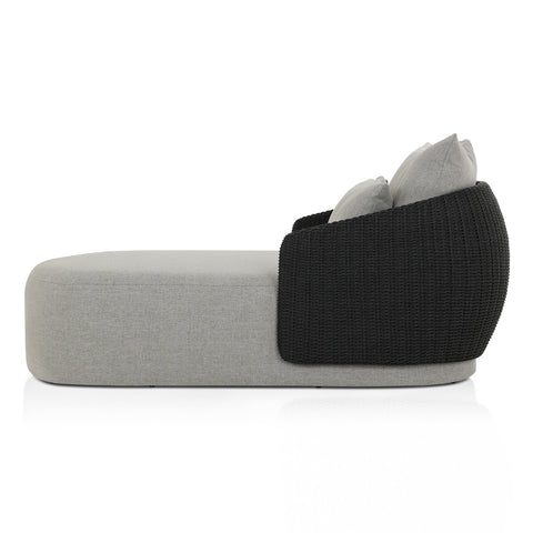 Maven Outdoor Double Chaise - Faux Black Hyacinth