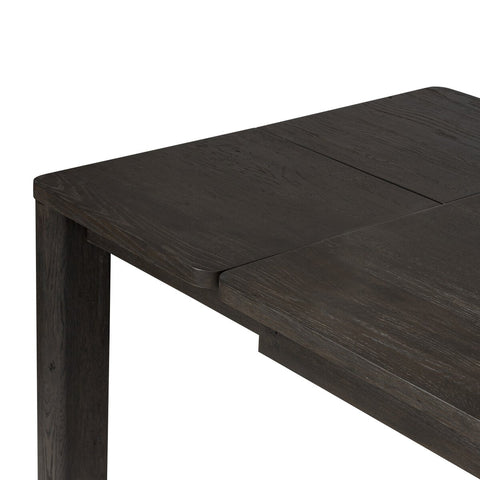 Noeline Double Extension Dining Table - Cracked Smoked Black Veneer