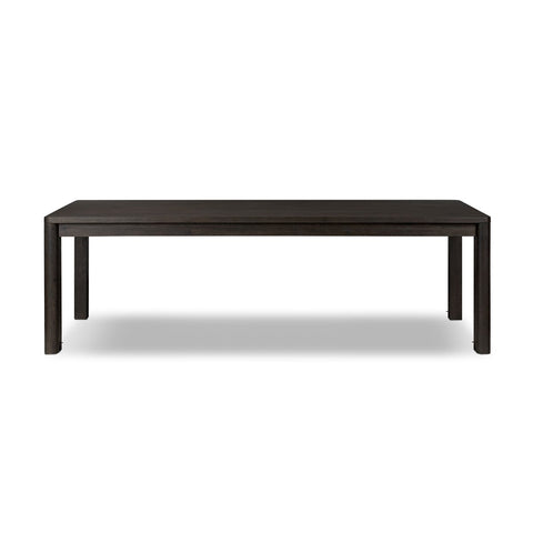 Noeline Double Extension Dining Table - Cracked Smoked Black Veneer