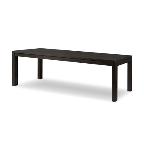 Noeline Double Extension Dining Table - Cracked Smoked Black Veneer