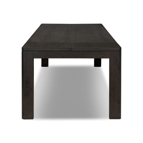 Noeline Double Extension Dining Table - Cracked Smoked Black Veneer