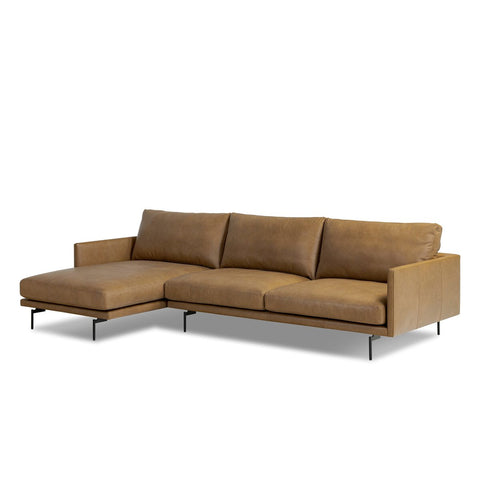 Melle 2 Piece Sectional - Left Chaise - Lipari Camel