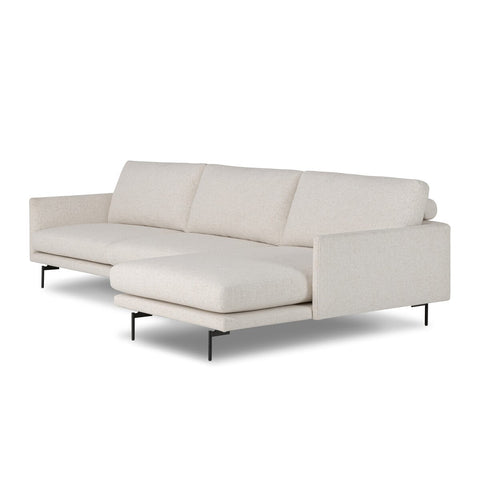 Melle 2 Piece Sectional - Right Chaise - Omari Natural