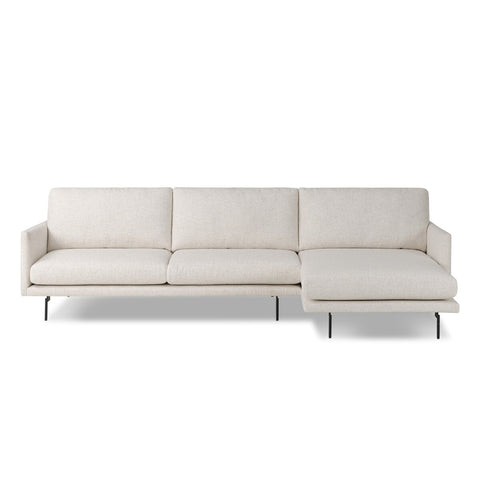 Melle 2 Piece Sectional - Right Chaise - Omari Natural