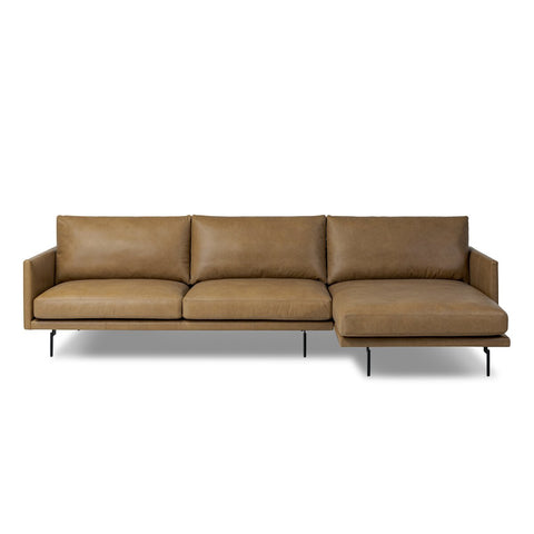 Melle 2 Piece Sectional - Right Chaise - Lipari Camel