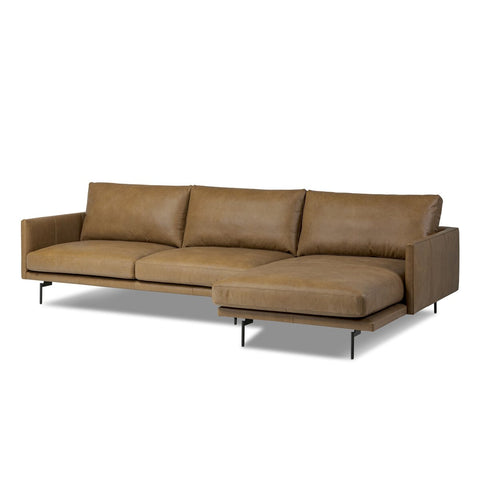 Melle 2 Piece Sectional - Right Chaise - Lipari Camel