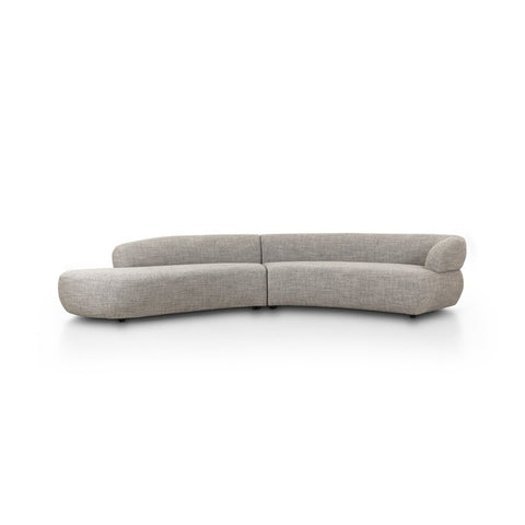 Belen 2 Piece Sectional Left Chaise - Thames Coal