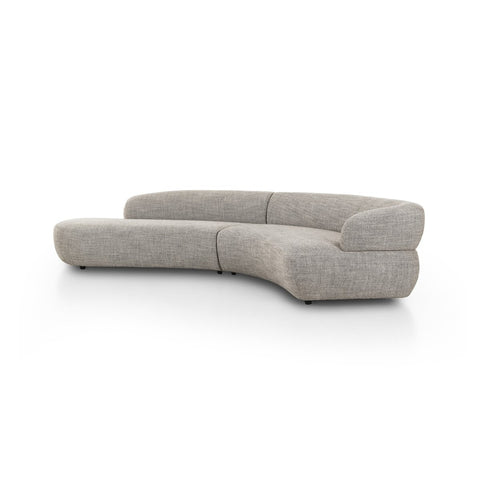 Belen 2 Piece Sectional Left Chaise - Thames Coal