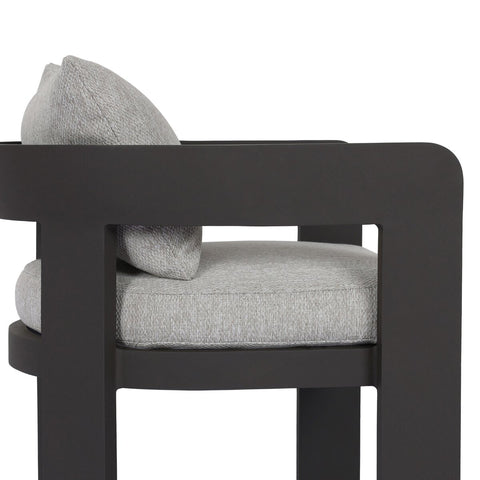 Jackson Outdoor Metal Dining Chair - Concha Fog