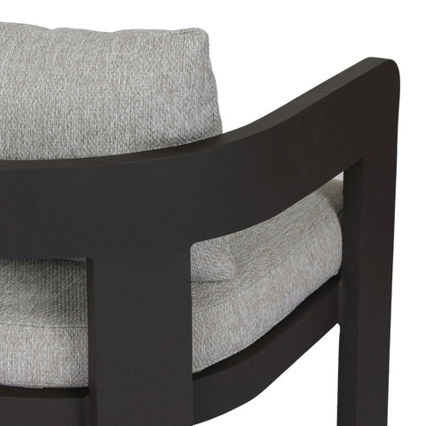 Jackson Outdoor Metal Dining Chair - Concha Fog