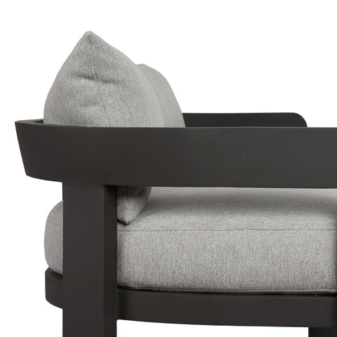 Jackson Outdoor Metal Sofa - Concha Fog