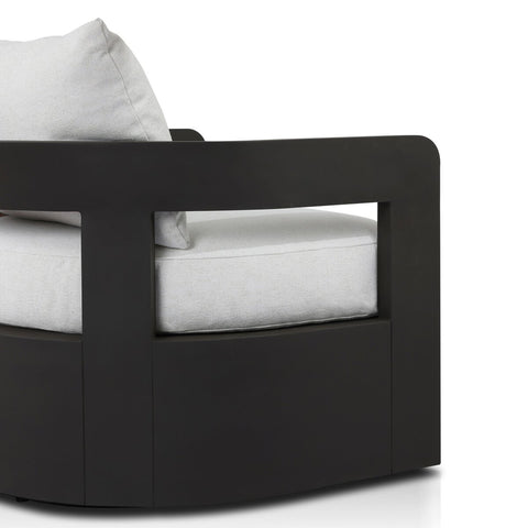 Jackson Outdoor Metal Swivel Chair - Alessi Linen