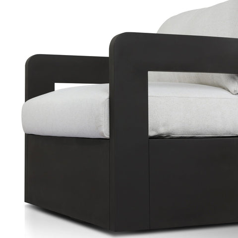 Jackson Outdoor Metal Swivel Chair - Alessi Linen