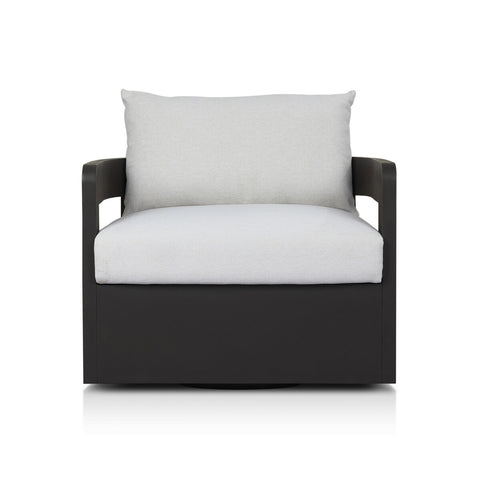 Jackson Outdoor Metal Swivel Chair - Alessi Linen