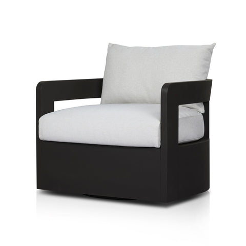 Jackson Outdoor Metal Swivel Chair - Alessi Linen