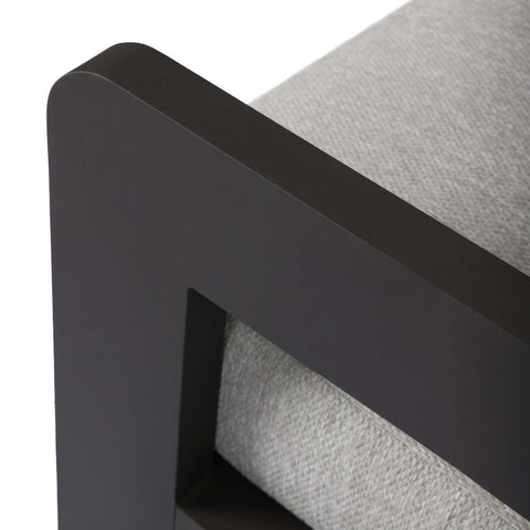 Jackson Outdoor Metal Swivel Chair - Concha Fog