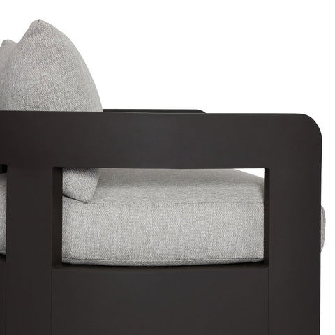 Jackson Outdoor Metal Swivel Chair - Concha Fog