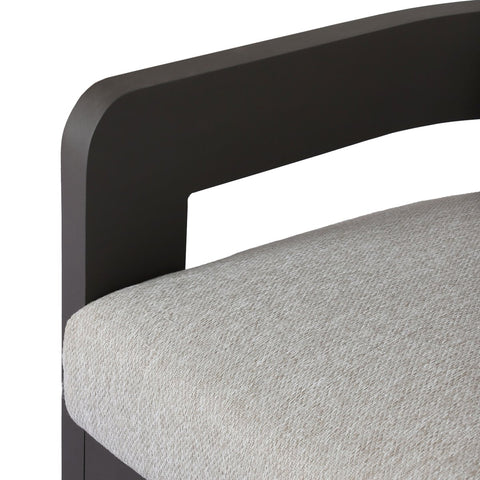 Jackson Outdoor Metal Swivel Chair - Concha Fog