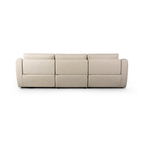Crawford Power Recliner 3-Piece Sectional Sofa - Antigo Natural
