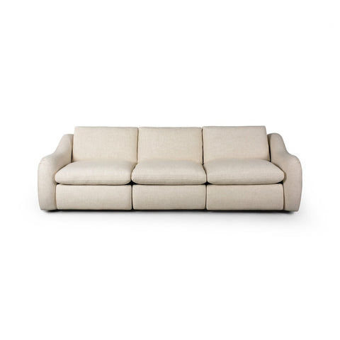 Crawford Power Recliner 3-Piece Sectional Sofa - Antigo Natural