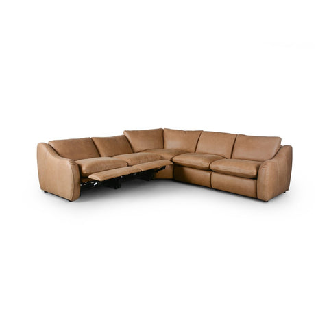 Crawford Power Recliner 5 Piece Sectional Sofa - Palermo Drift