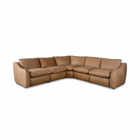 Crawford Power Recliner 5 Piece Sectional Sofa - Palermo Drift