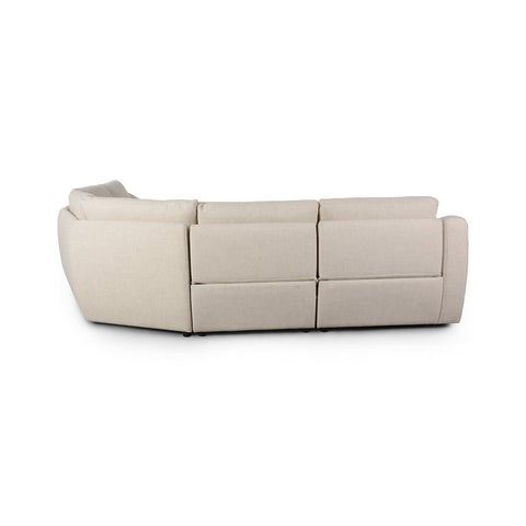 Crawford Power Recliner 5 Piece Sectional Sofa - Antigo Natural