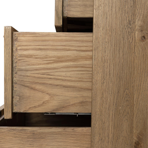 Tula 7 Drawer Dresser - Worn Oak Veneer