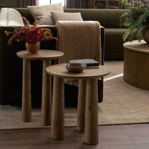 Cooper Nesting End Tables Set - Drifted Oak